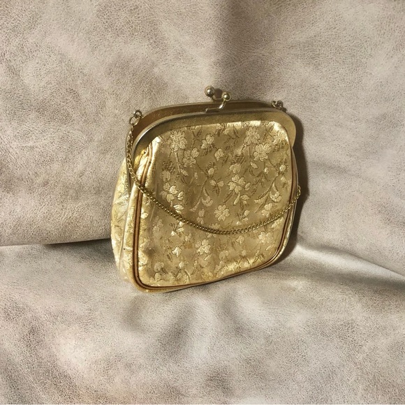 JR (Julius Resnick) MIAMI Vintage gold dressy purse - Picture 3 of 5